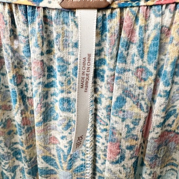 NWOT Free People Feeling Groovy XS - Ivory Blue - Picture 5 of 5